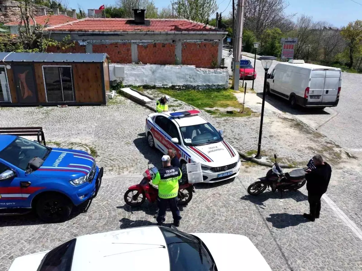 Kırklareli\'nde Drone ile Trafik Denetimi