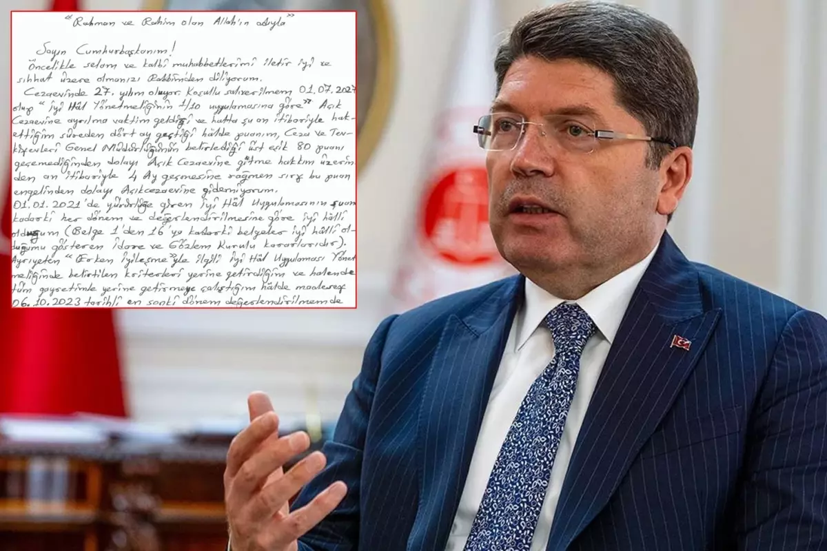 Adalet Bakanı Tunç\'tan "Saraya yazdı, açık cezaevine çıktı" iddiasına yalanlama