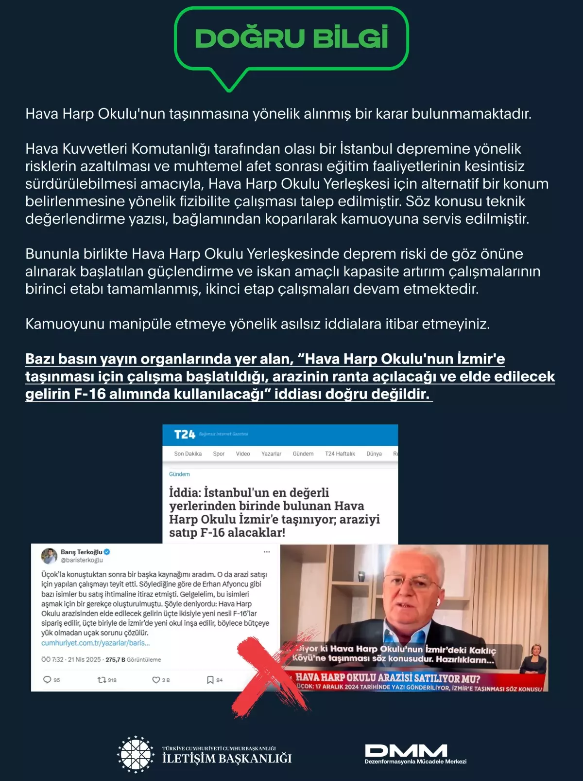 Hava Harp Okulu Taşınıyor İddiası Yalanlandı