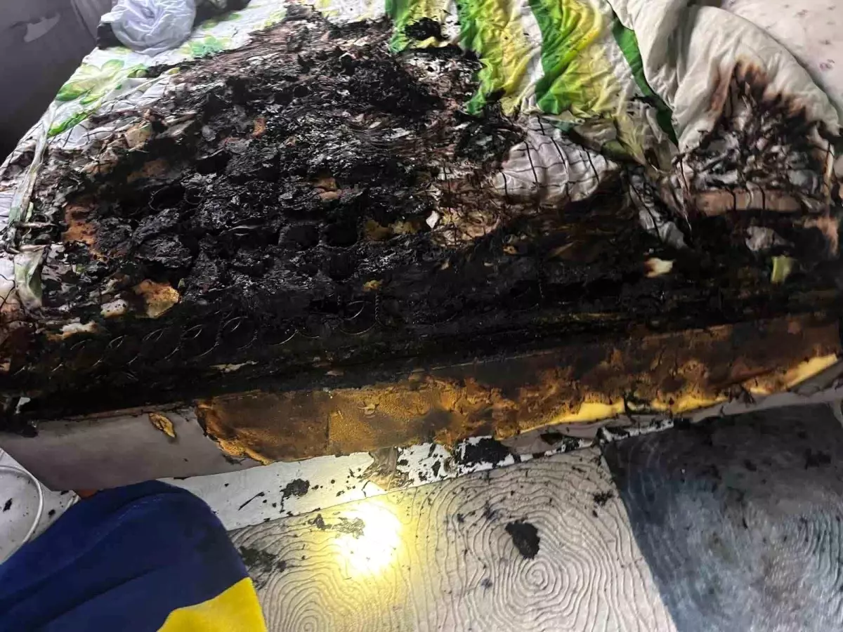 Kahramanmaraş\'ta Elektrikli Isıtıcı Yangını