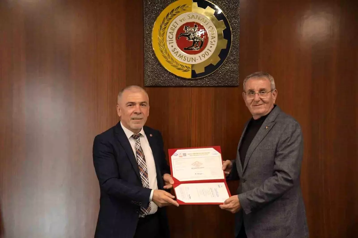 Samsun TSO Kalite Belgesini Yeniledi
