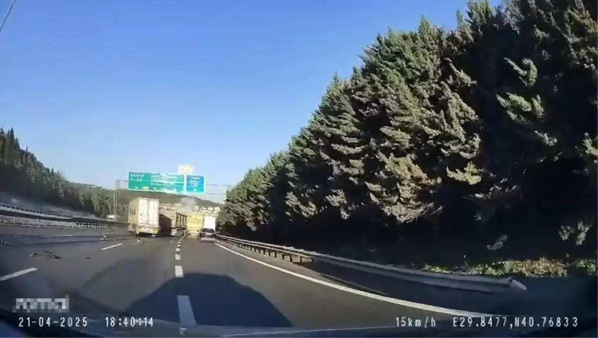 Kaza Anı Araç Kamerasında