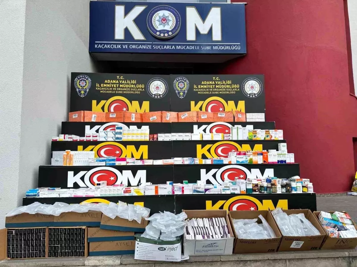 Adana\'da Yasa Dışı İlaç Operasyonu