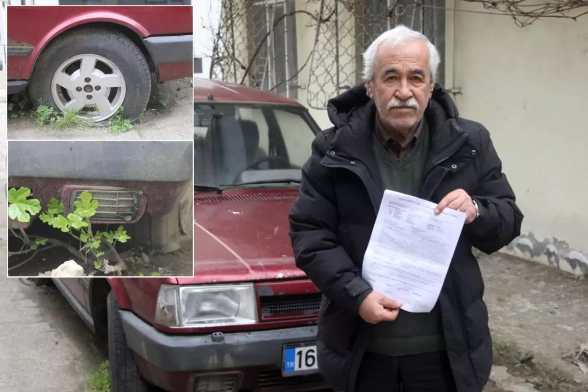 Bir garip olay! Emekli öğretmen, 17 yıldır aracını yerinden oynatamıyor