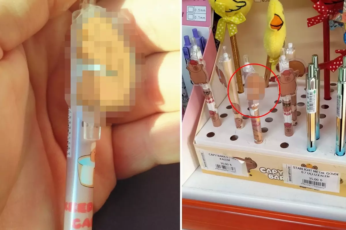 Buna kim, nasıl müsaade etti? Okulun karşısındaki kırtasiyede satılan kalem pes dedirtti