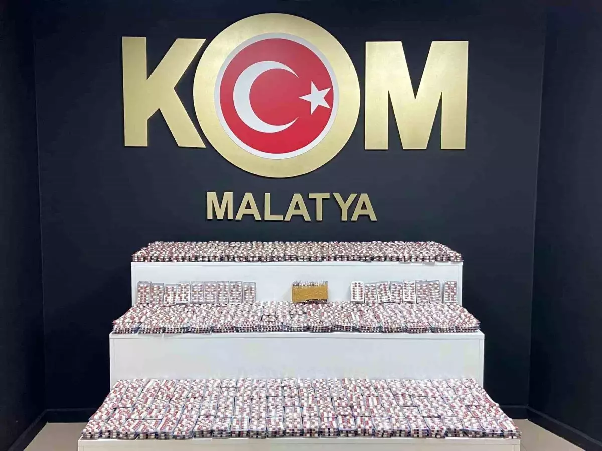 Malatya\'da Uyuşturucu Operasyonu: 21 Bin Hap Ele Geçirildi