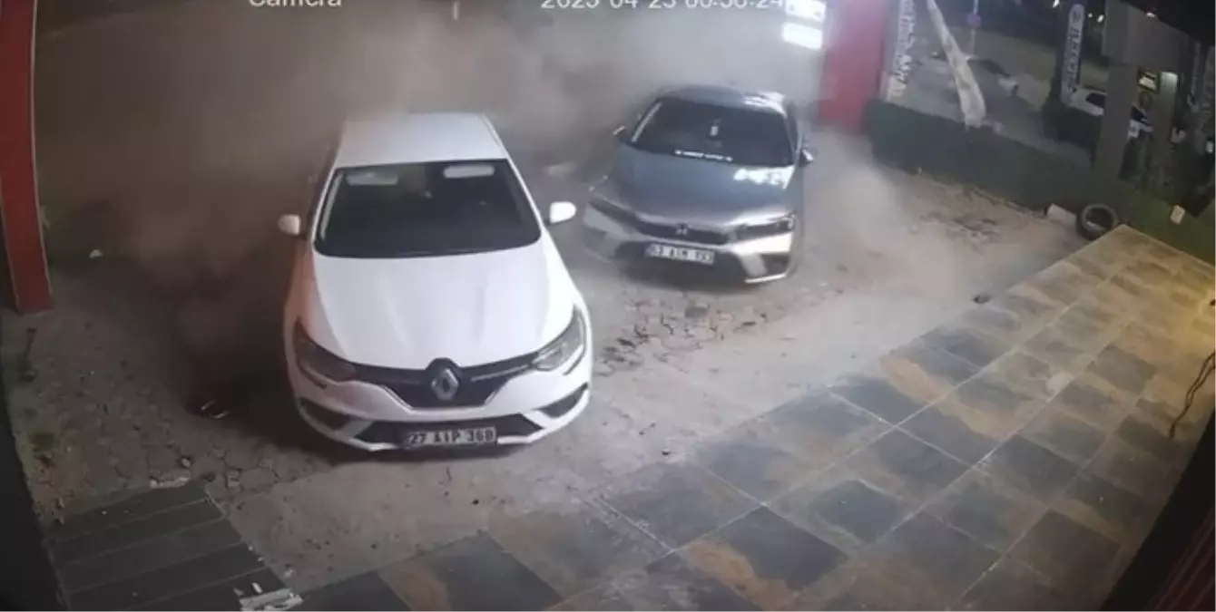 Şanlıurfa\'da Kaza Güvenlik Kamerasında