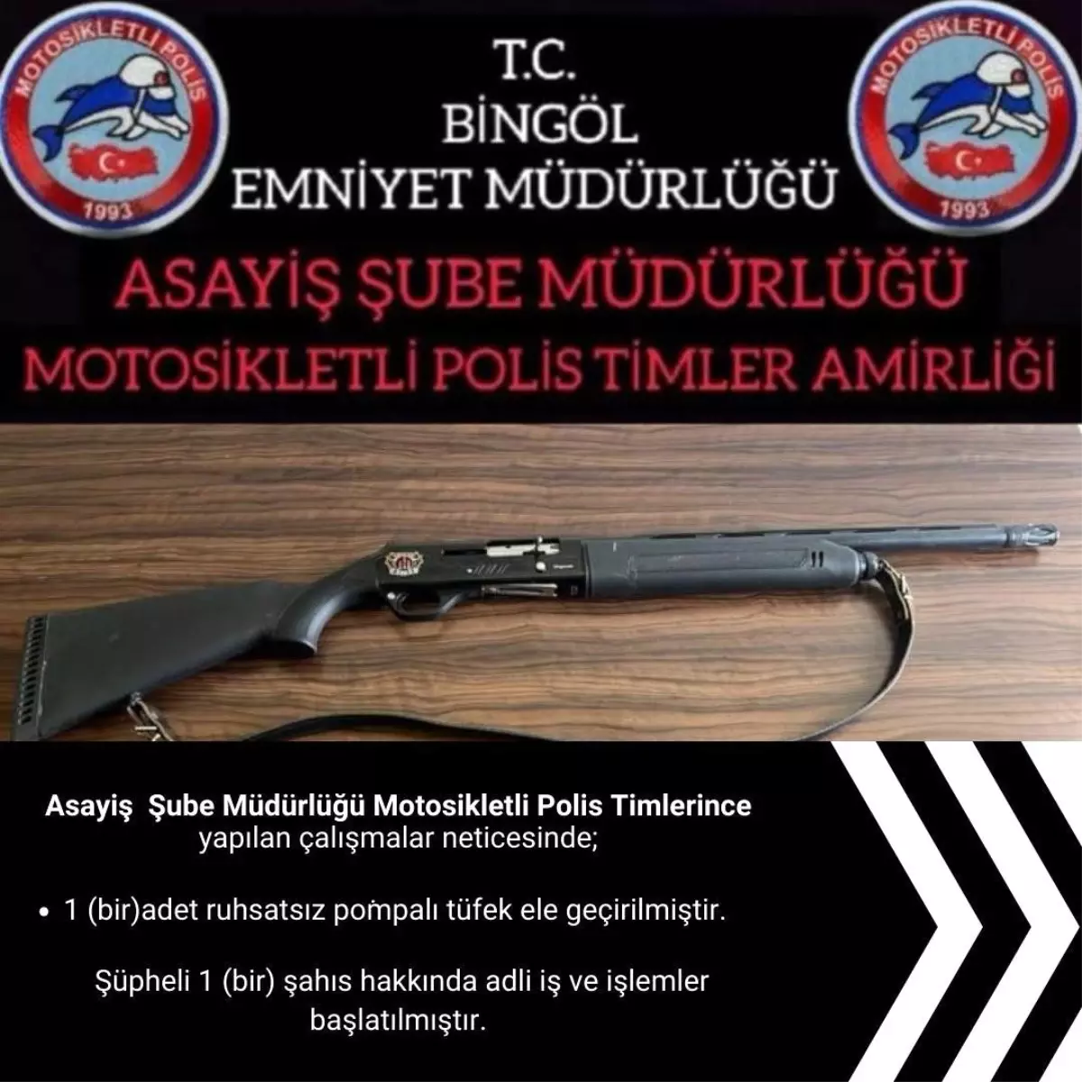 Bingöl\'de Ruhsatsız Tüfek Ele Geçirildi