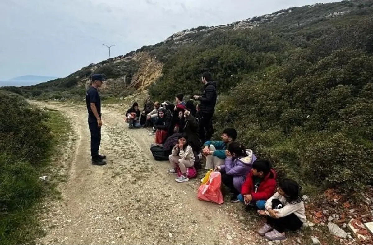 İzmir\'de Düzensiz Göçmen Operasyonu