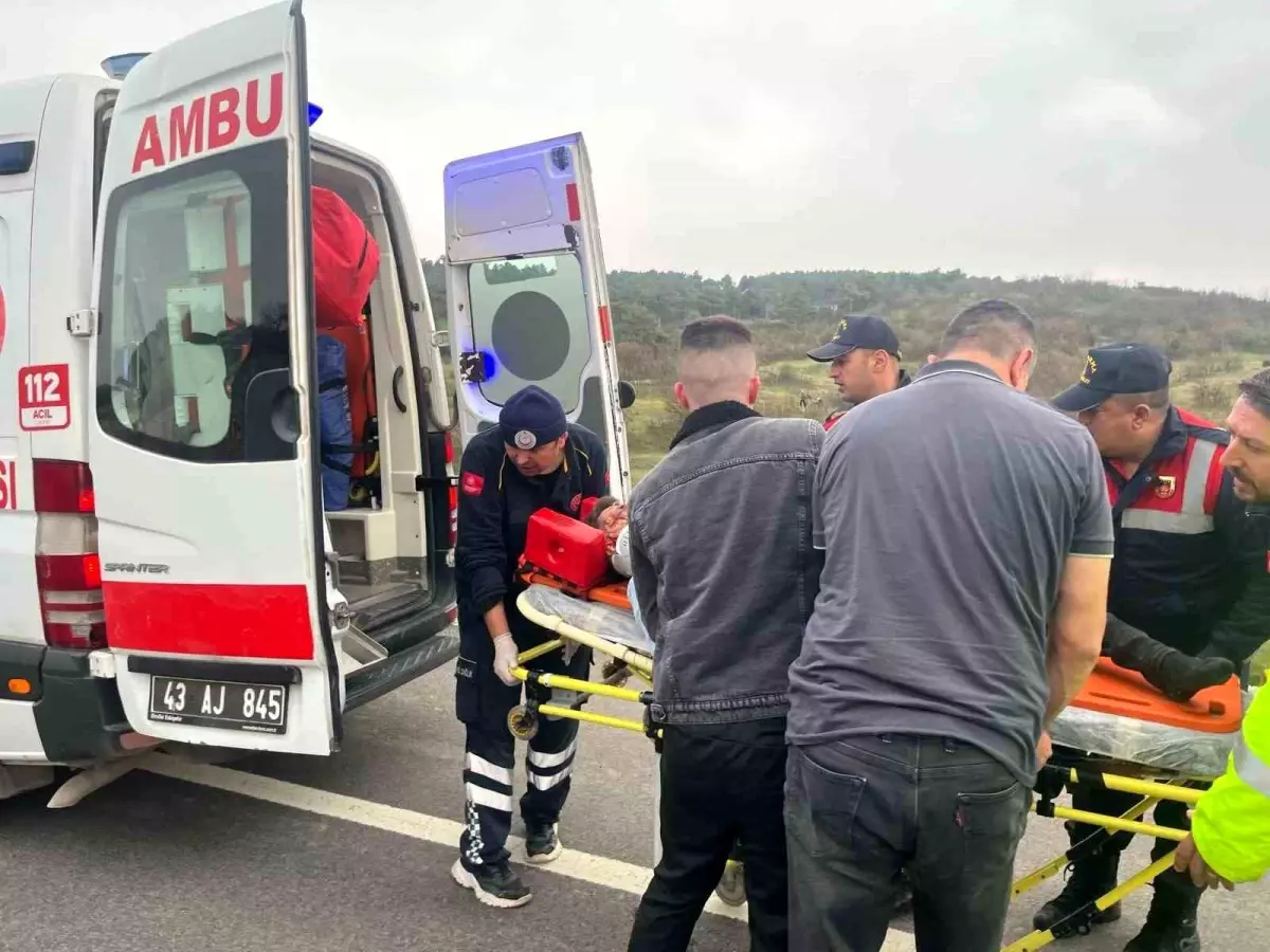 Tavşanlı\'da Trafik Kazası: 1 Yaralı