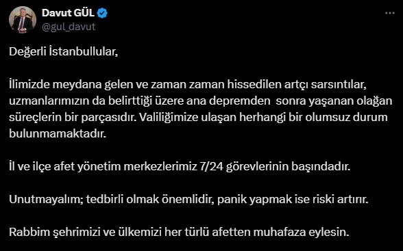 İstanbul'da 4.3 büyüklüğünde bir deprem daha meydana geldi