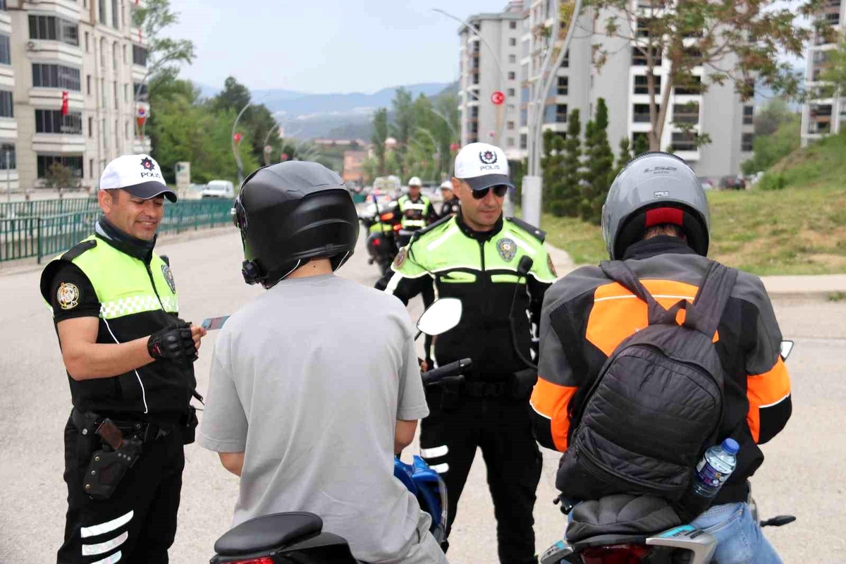 Karabük\'te Motosiklet Denetimi: 72 Cezalı
