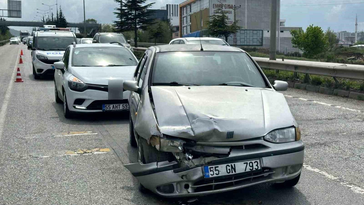 Samsun\'da Trafik Kazası: 1 Yaralı