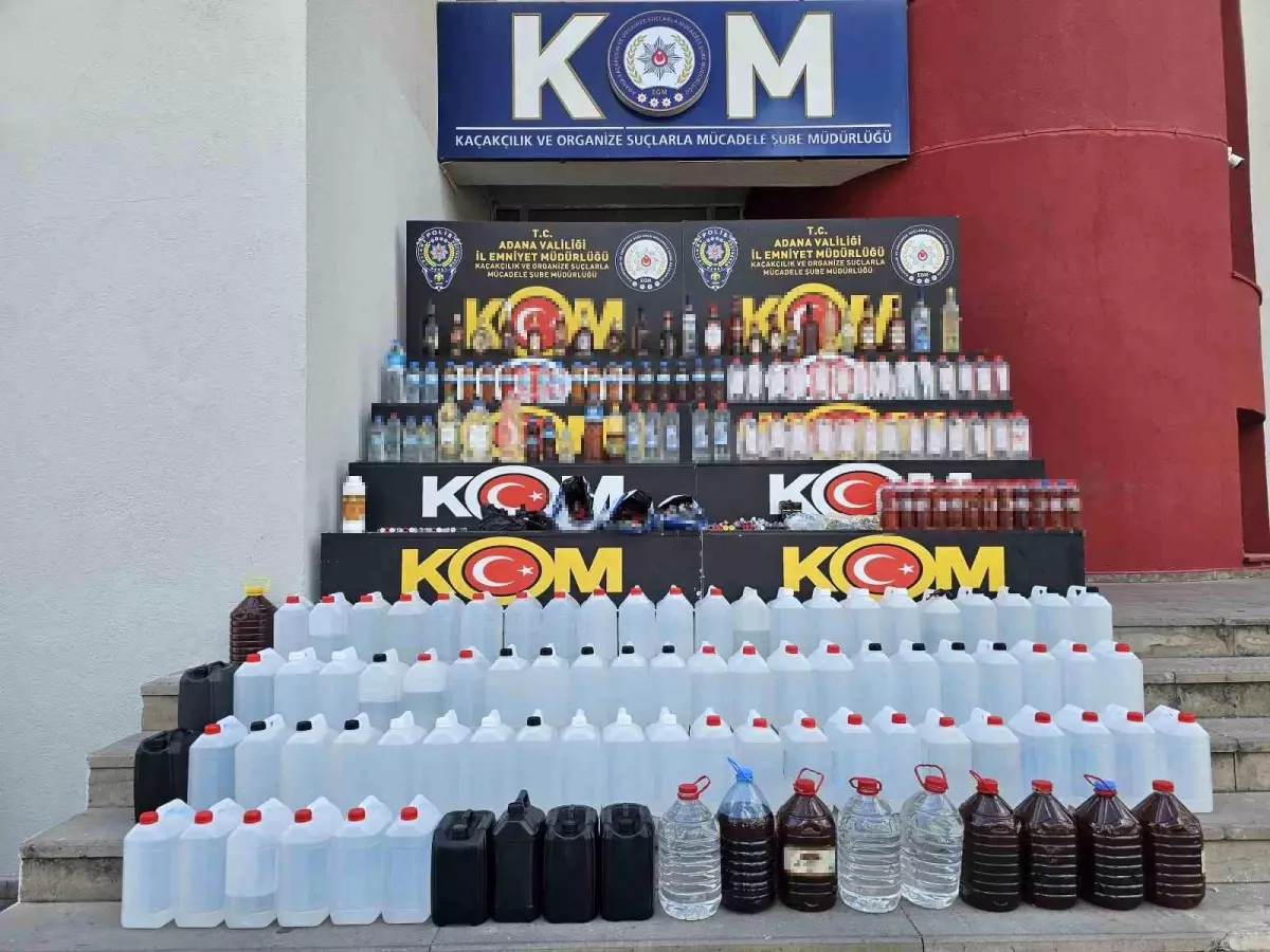 Adana\'da 660 Litre Sahte İçki Ele Geçirildi