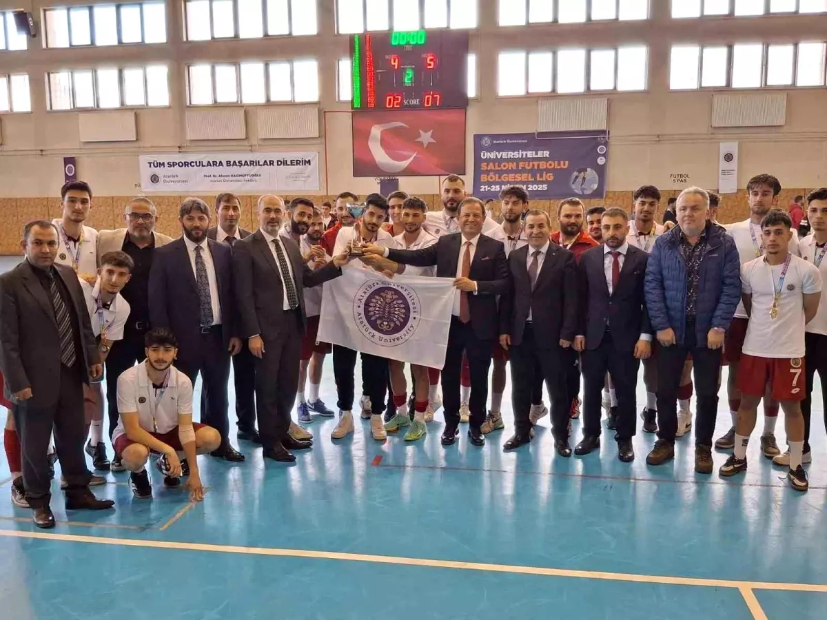 Atatürk Üniversitesi Salon Futbolu Müsabakalarında Zirvede