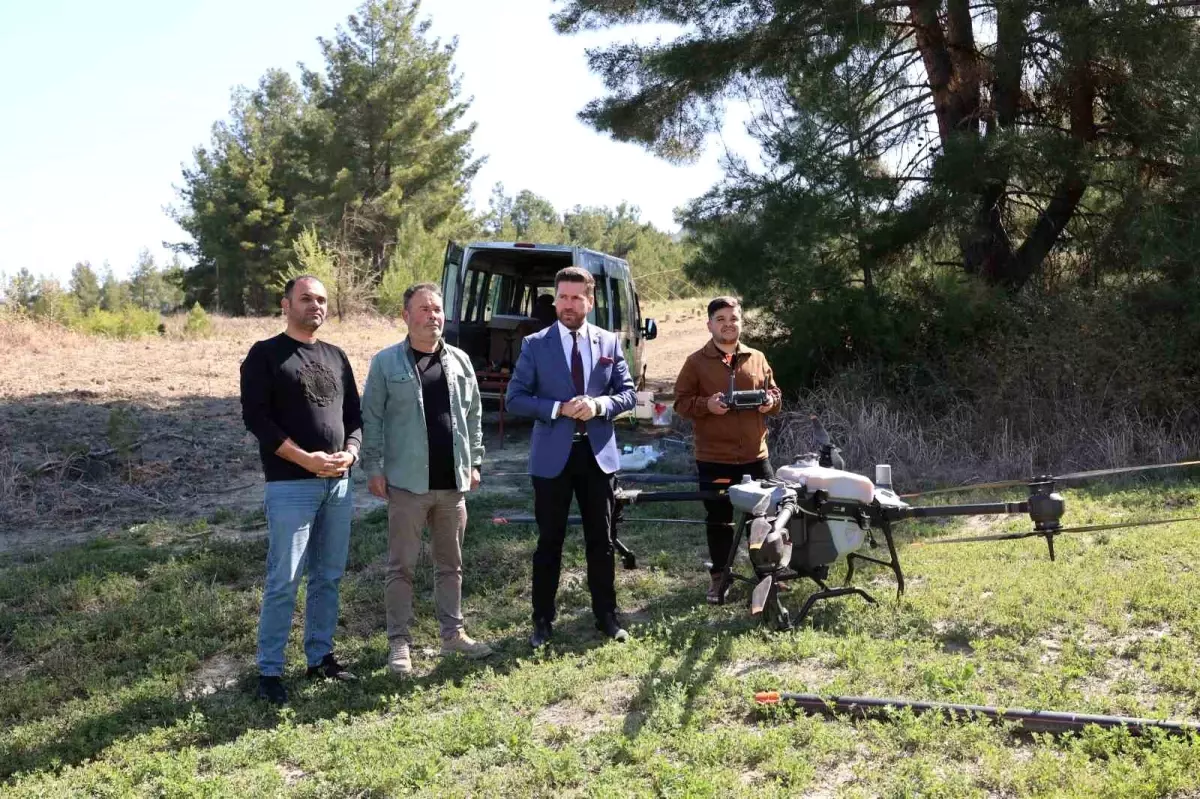 Tavas Belediyesi Zirai Dron ile Üreticiye Destek Oluyor