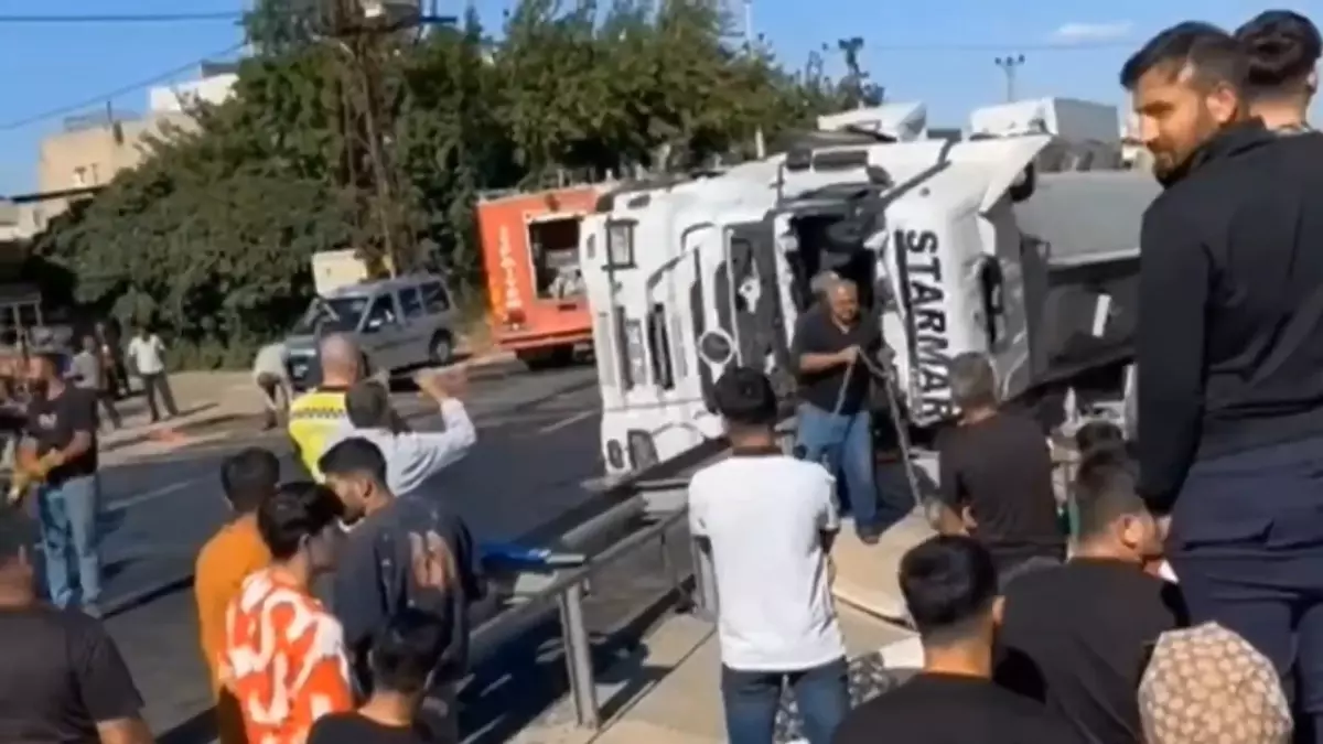 Nusaybin\'de tanker kazası: 1 ölü, 1 yaralı