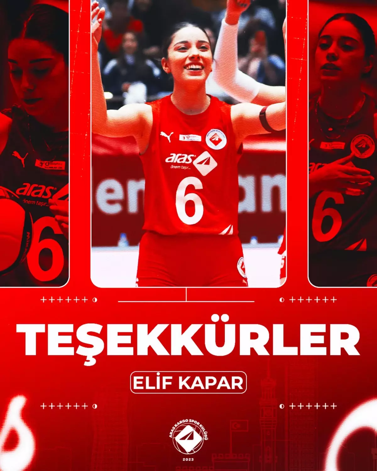 Aras Kargo\'da 3 Voleybolcu ile Vedalaşıldı