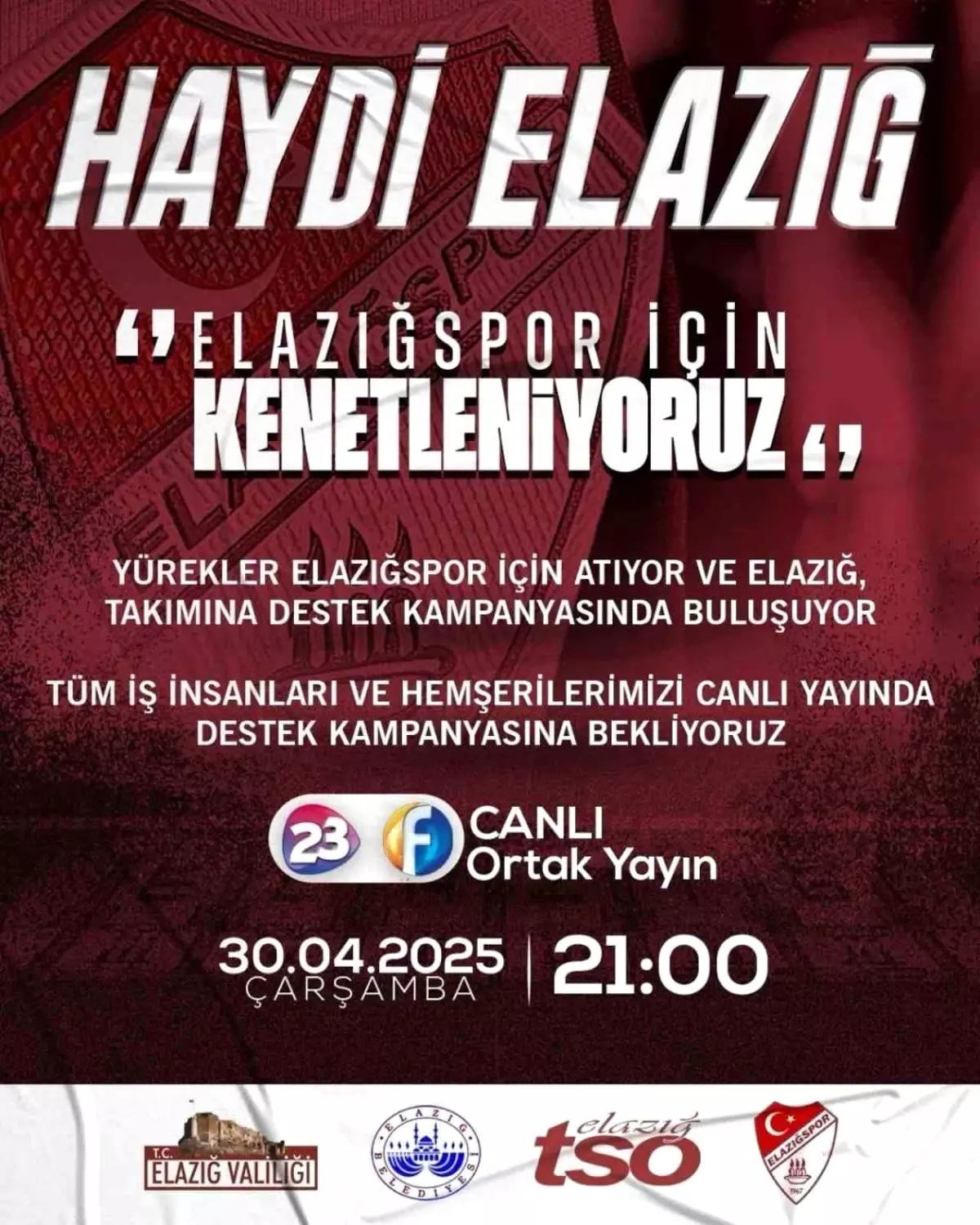 Elazığspor İçin Destek Kampanyası Düzenleniyor