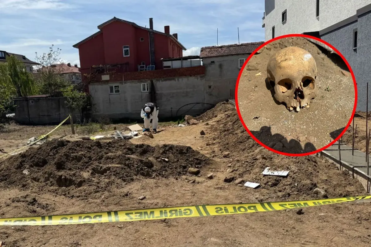 İnşaat işçilerinin bulduğu kafatası ekipleri harekete geçirdi