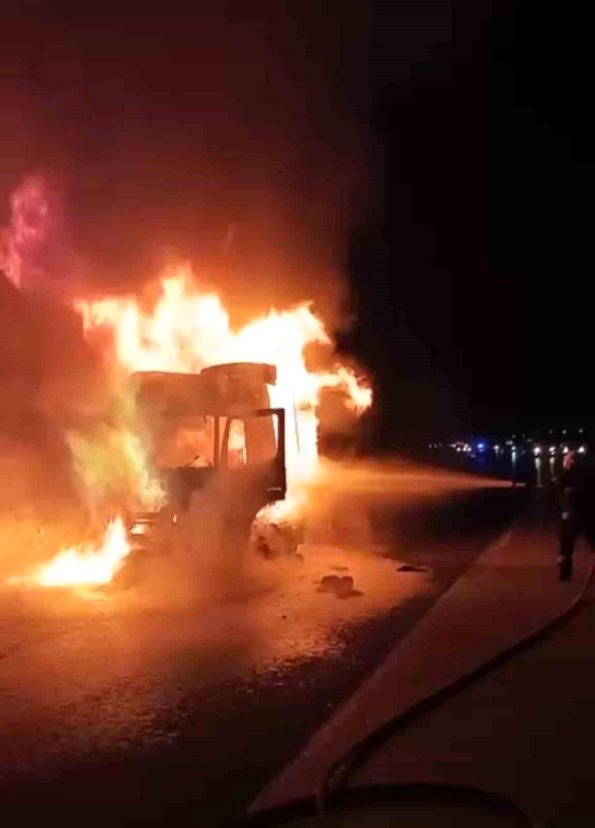 Kahramanmaraş\'ta Tır Yangını