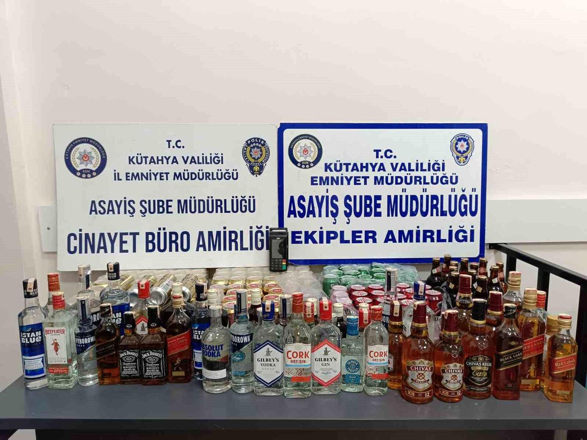 Kütahya\'da Kaçak Alkol Cezası