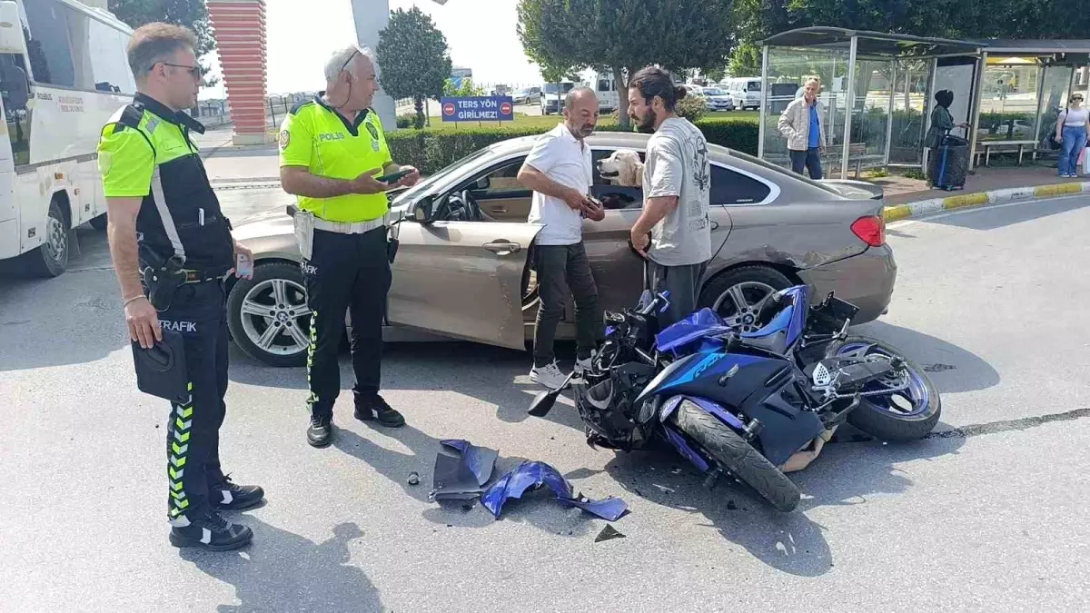 Antalya\'da Motosiklet Kazası