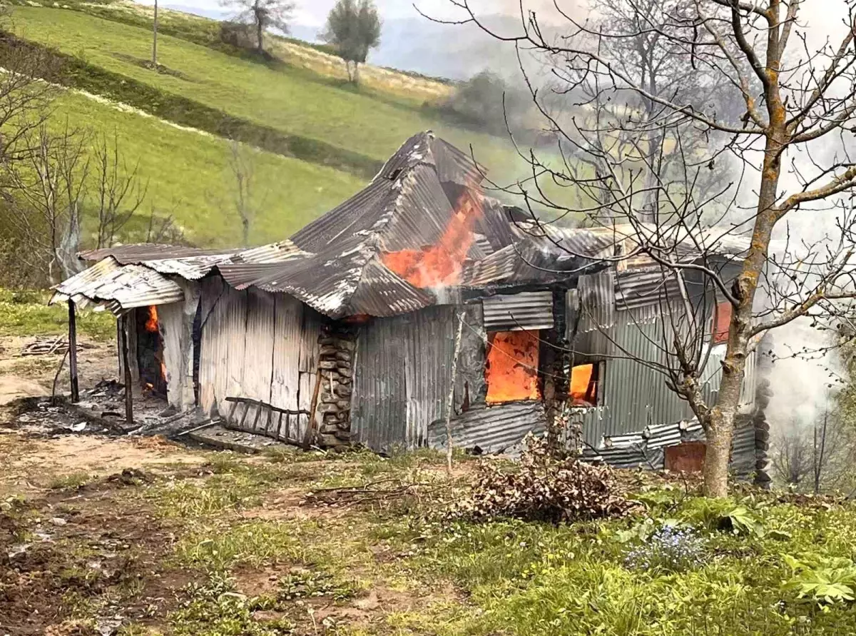 Akkuş\'ta Ev Yangını