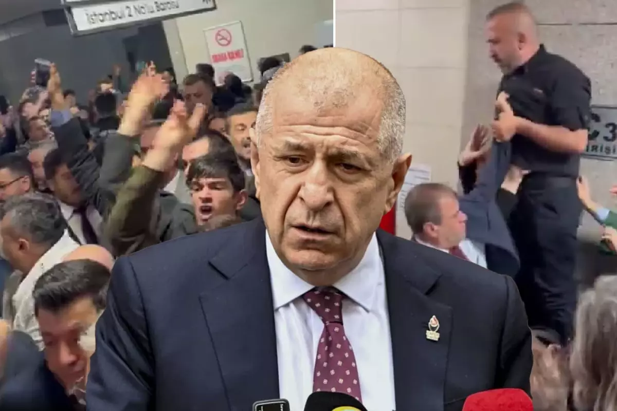 Ümit Özdağ ilk kez hakim karşısında! Koridorda arbede yaşandı