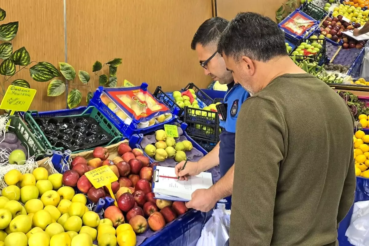 Aydın\'da Zabıta Fiyat Etiketi Denetimi