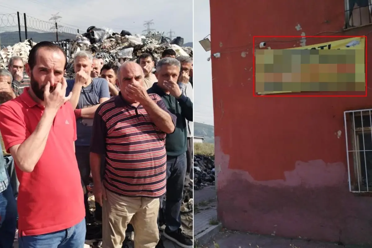 Önünden geçen herkes burnunu kapatıyor! Belediye aracı bile çöp döktü