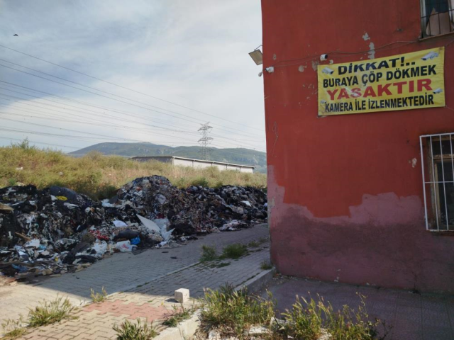 Hindistan değil İzmir! Belediye aracı bile çöp döktü