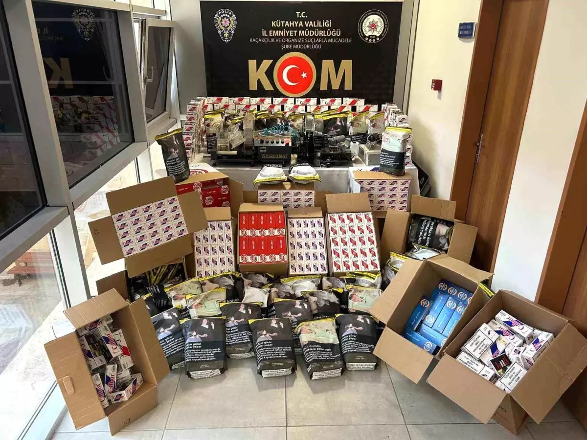 Kütahya\'da Kaçak Tütün Operasyonu