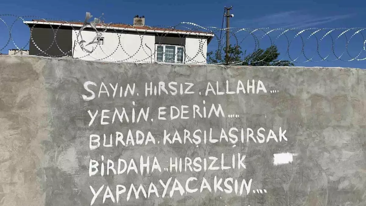 Tekirdağ\'da Hırsızlık Tepkisi Duvar Yazısıyla Geldi