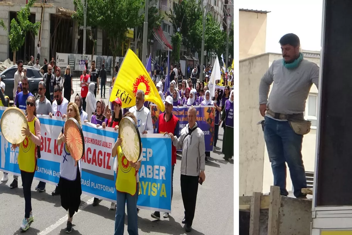 1 Mayıs\'ın öteki yüzü: Bir tarafta kutlama, diğer tarafta inşaat sesi