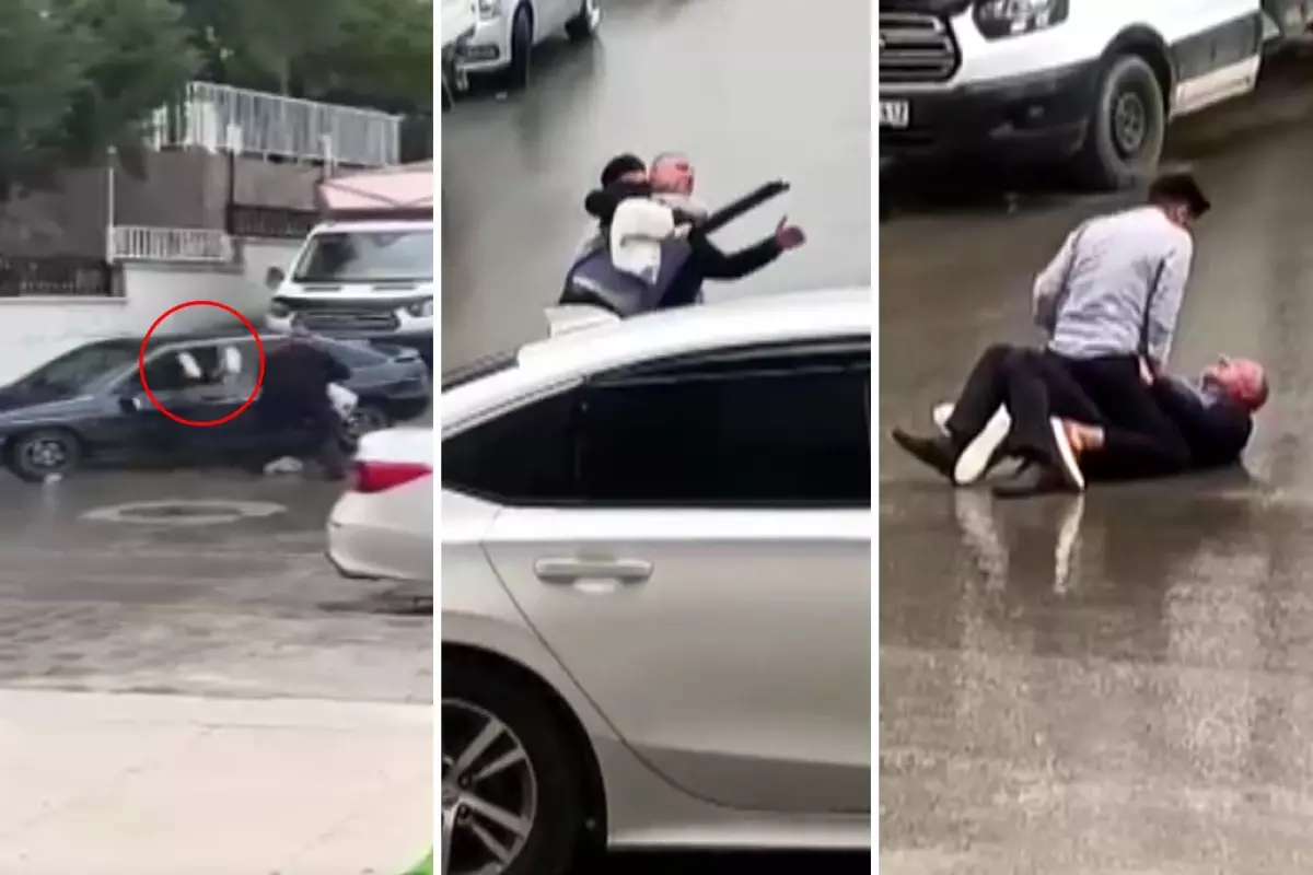 Kendisine silah çeken kayınpederine böyle müdahale etti