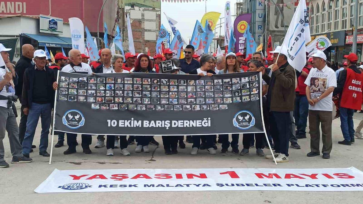 Malatya\'da 1 Mayıs Kutlaması
