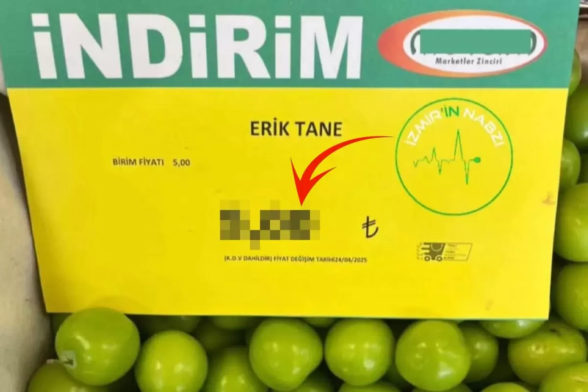 Markette tane ile satılan eriğin fiyatını görenler gözlerine inanamadı