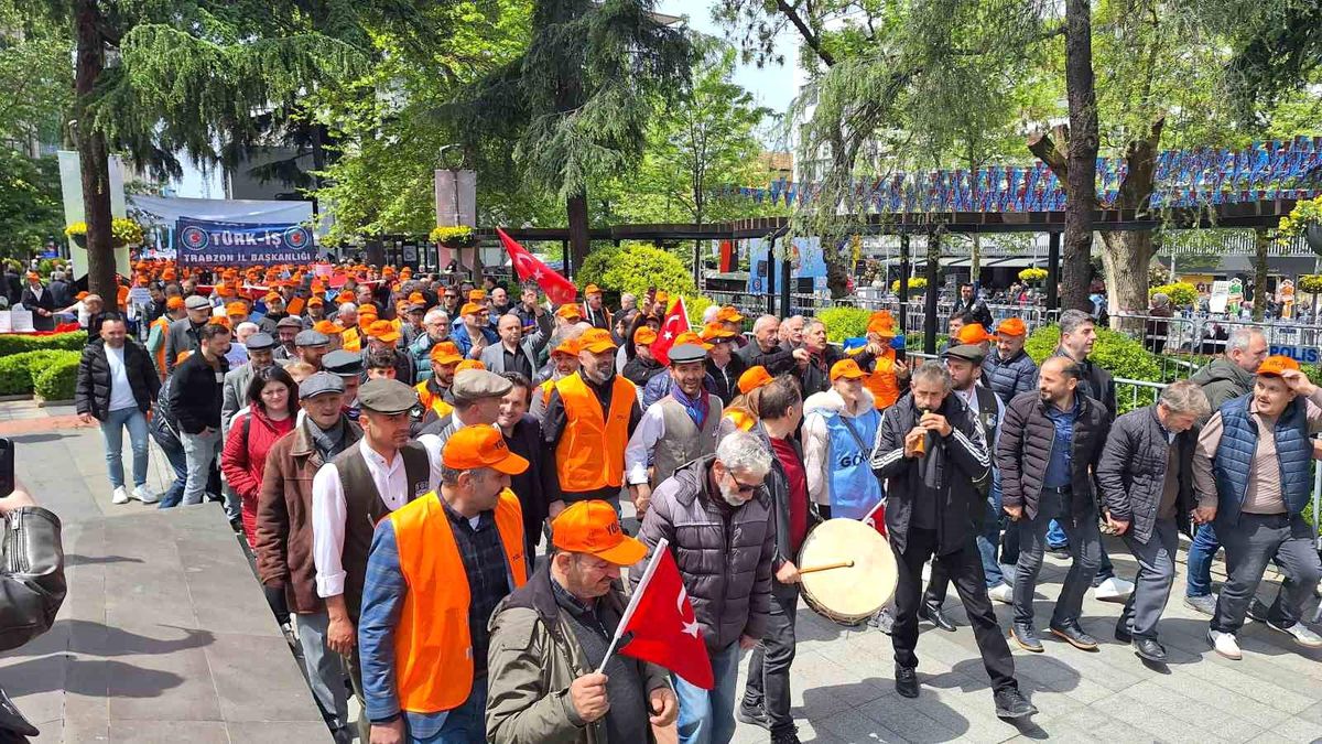 Trabzon\'da 1 Mayıs kutlamaları