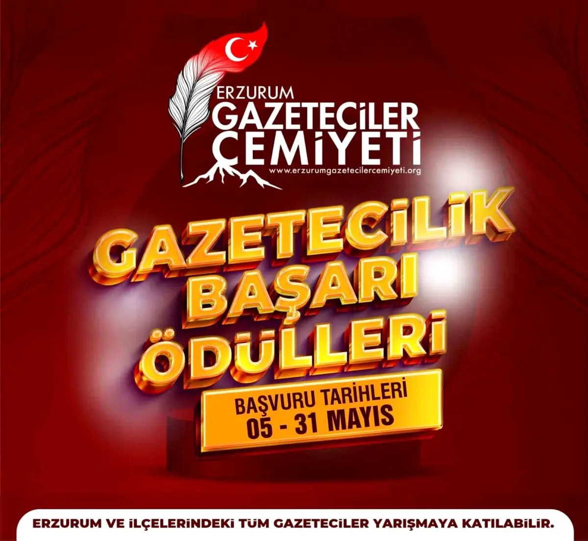 Erzurum\'da Gazetecilik Başarı Ödülleri Yarışması Başlıyor