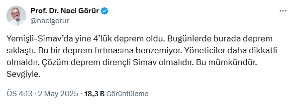 Kütahya'da 4.2 büyüklüğünde deprem