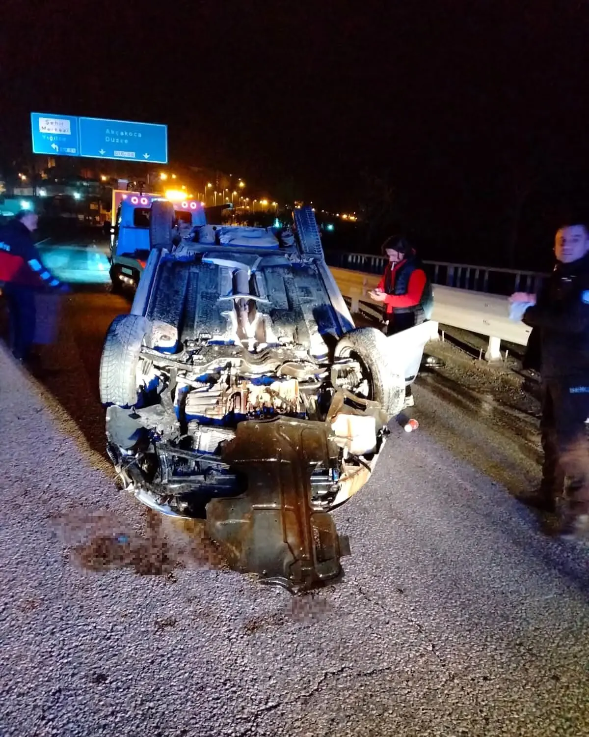 Zonguldak\'ta Takla Atan Otomobilin Sürücüsü Yaralanmadı