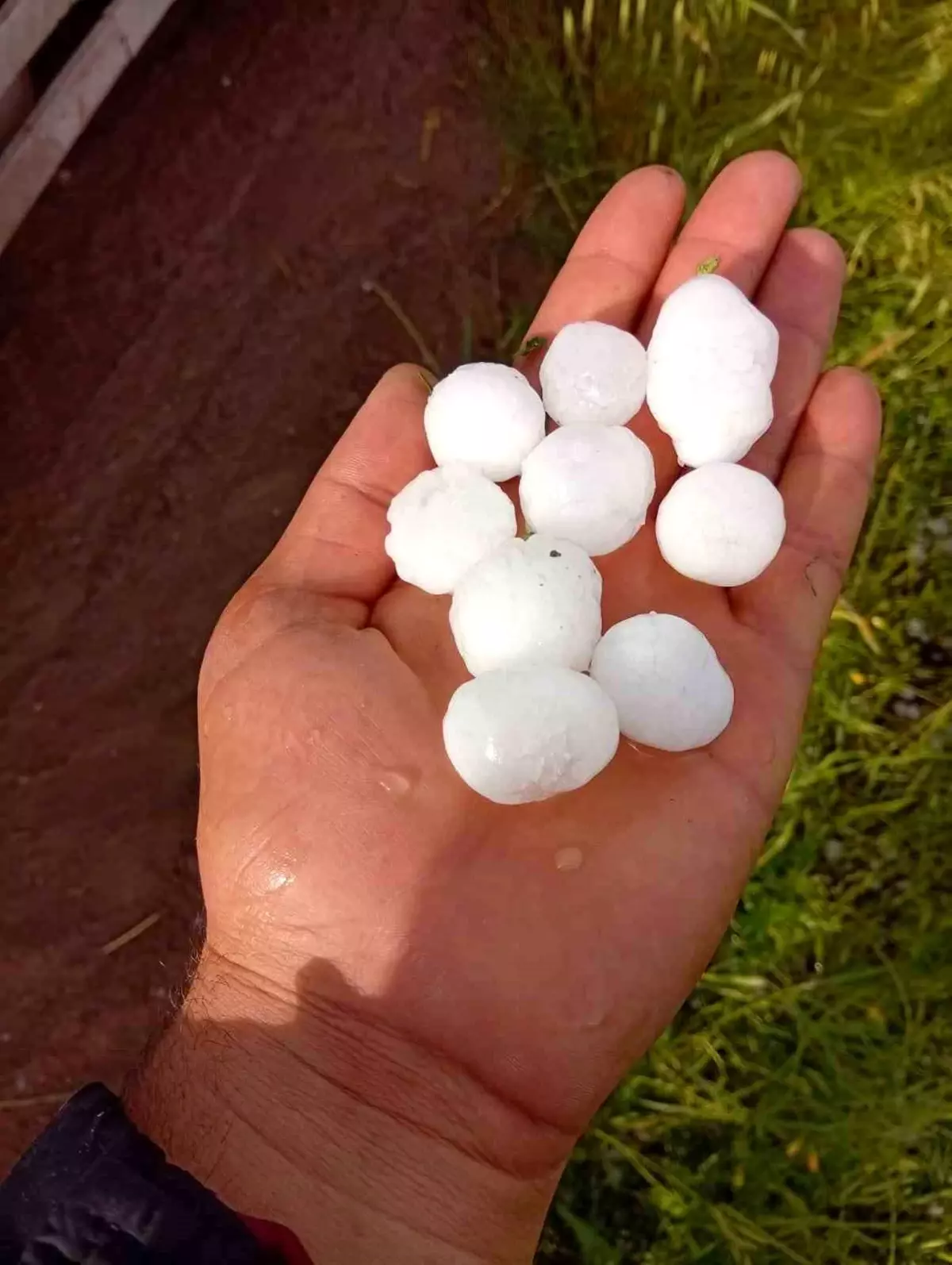 Siverek\'te Dolu ve Hortum Korkuttu