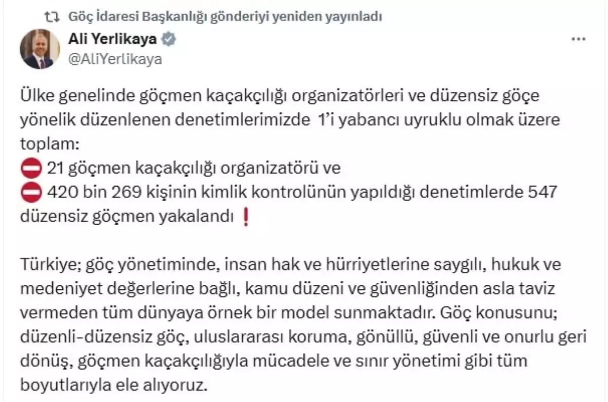 Göçmen Kaçakçılığına Büyük Darbe