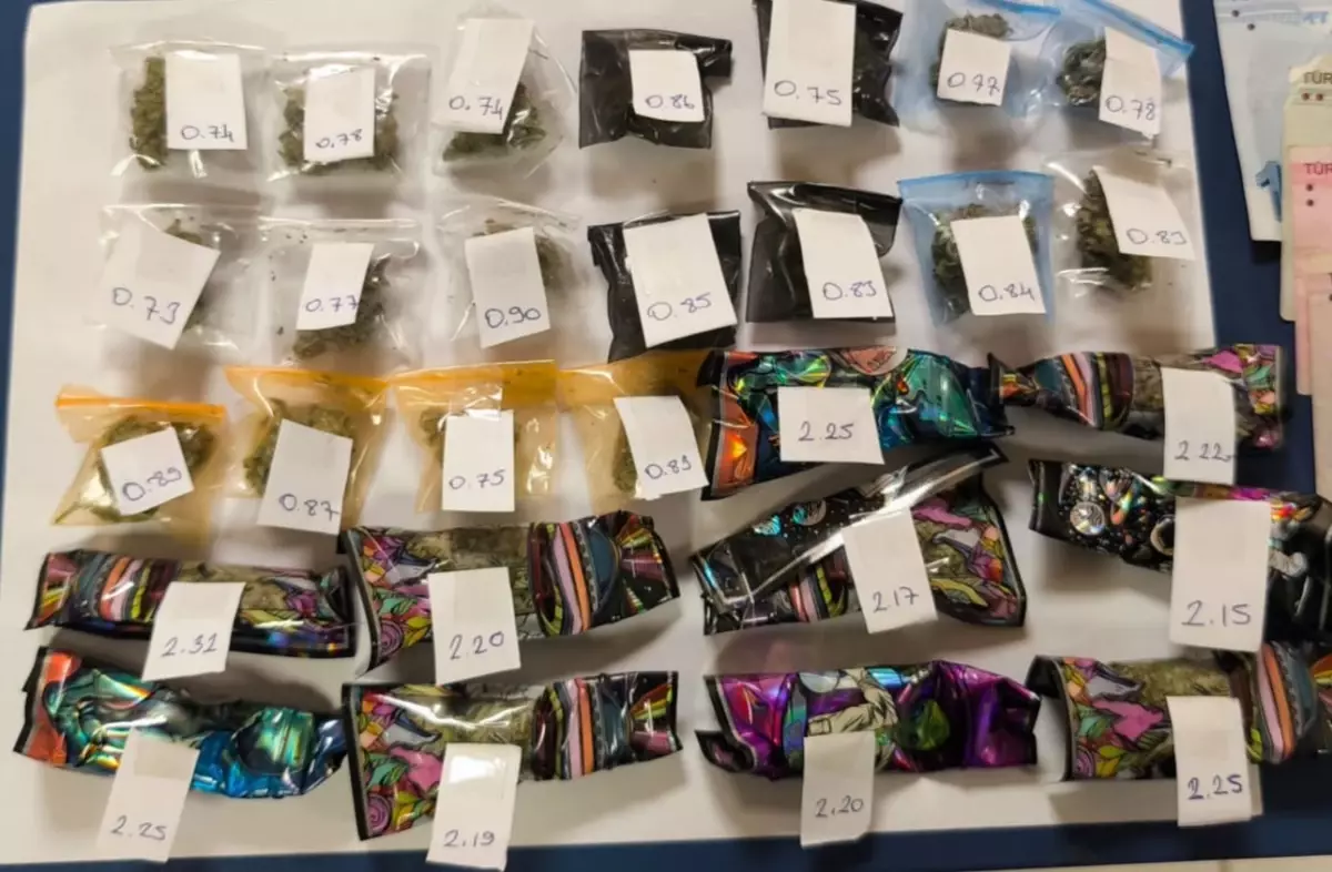 Bisikletin İçinde Uyuşturucu Bulundu