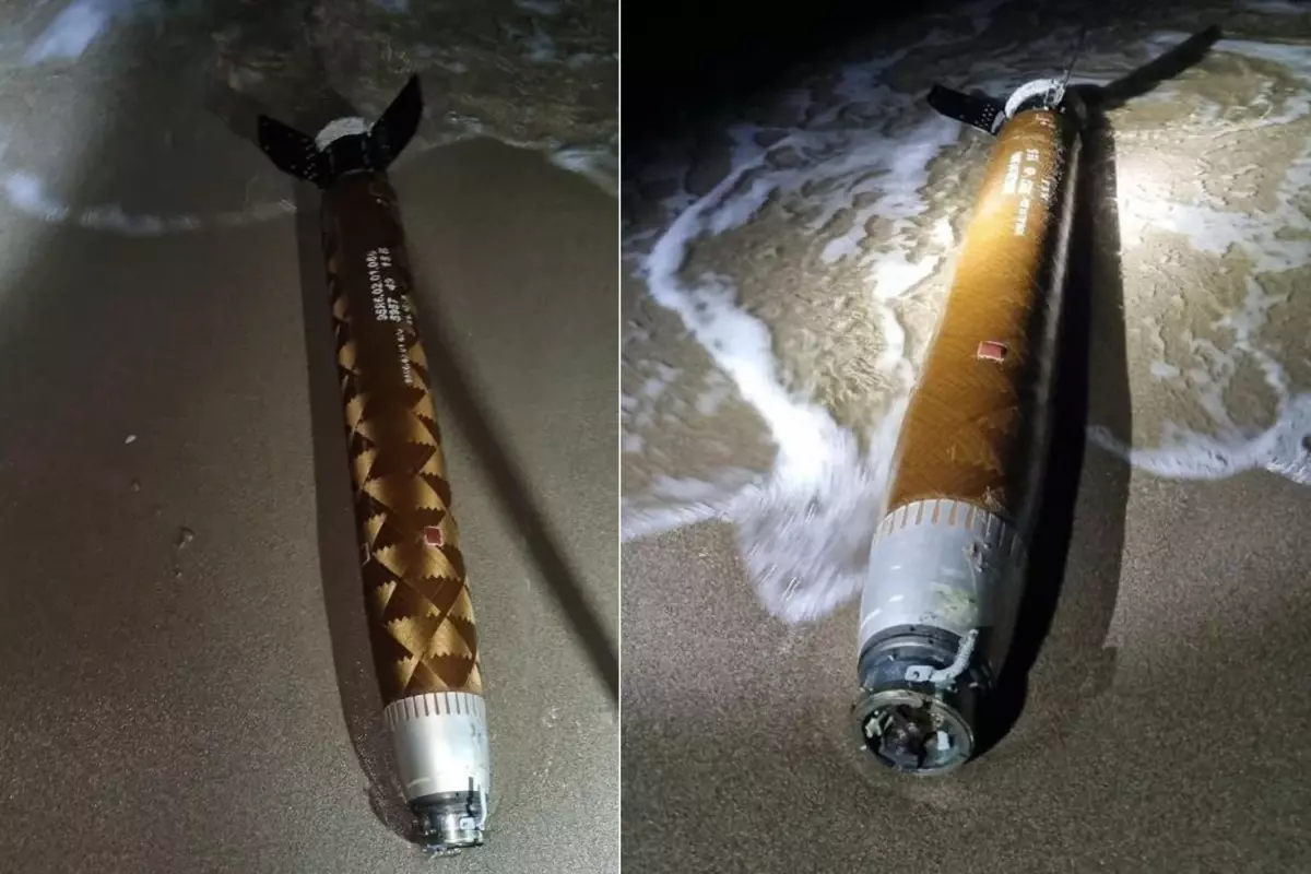 Sahilde yürüyen vatandaş roket motoru buldu, ekipler hemen harekete geçti