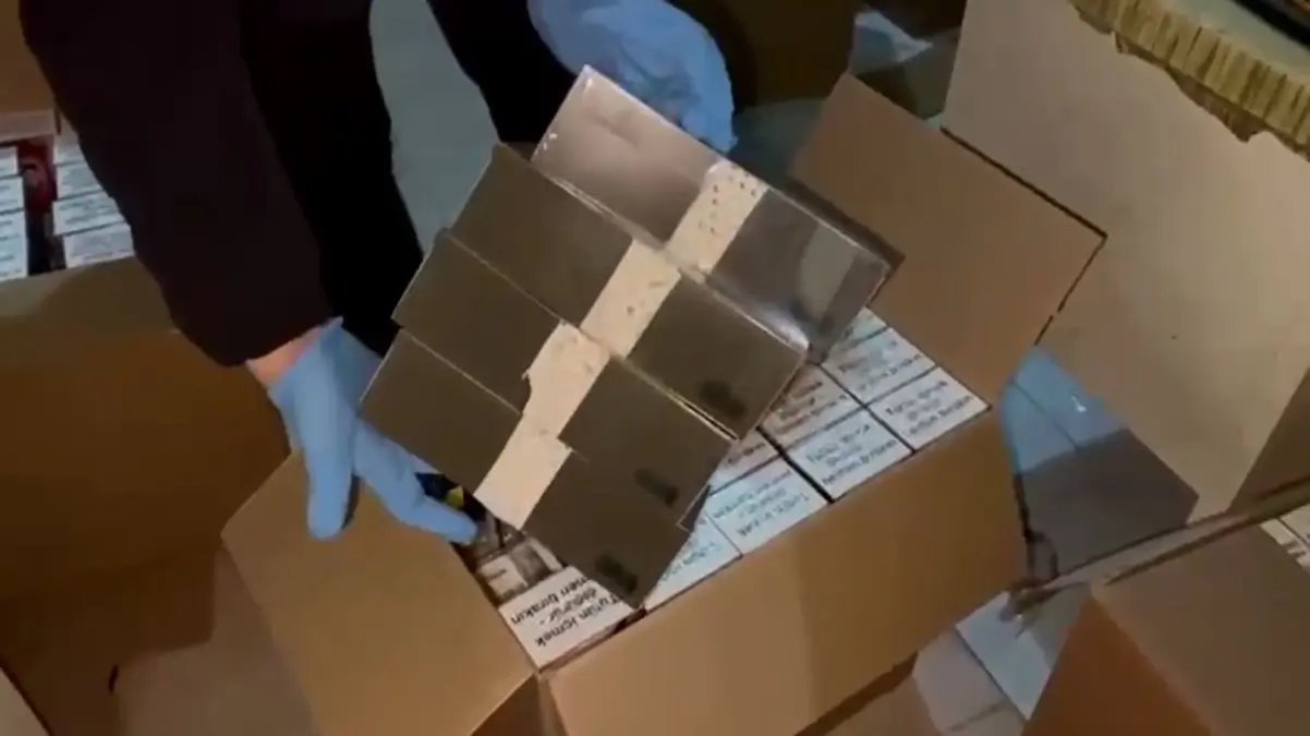 Samsun\'da Kaçak Tütün Operasyonu