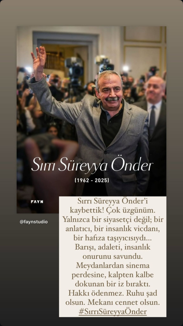 Sırrı Süreyya Önder'in vefatı sonrası ünlülerden peş peşe taziye mesajları