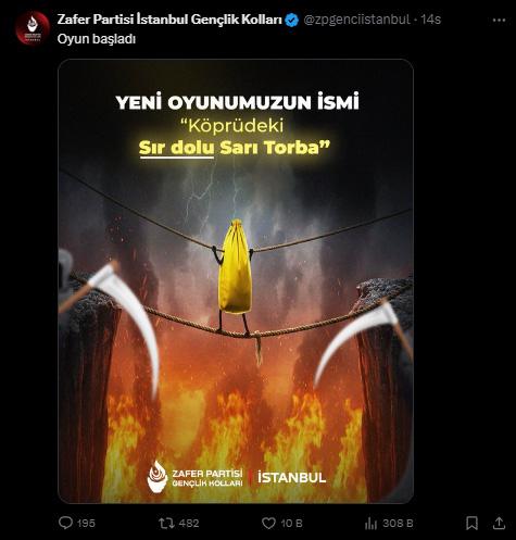 Adalet Bakanı Yılmaz Tunç: Zafer Partisi İstanbul Gençlik Kolları Başkanlığının yaptığı paylaşımlarla ilgili soruşturma başlatıldı