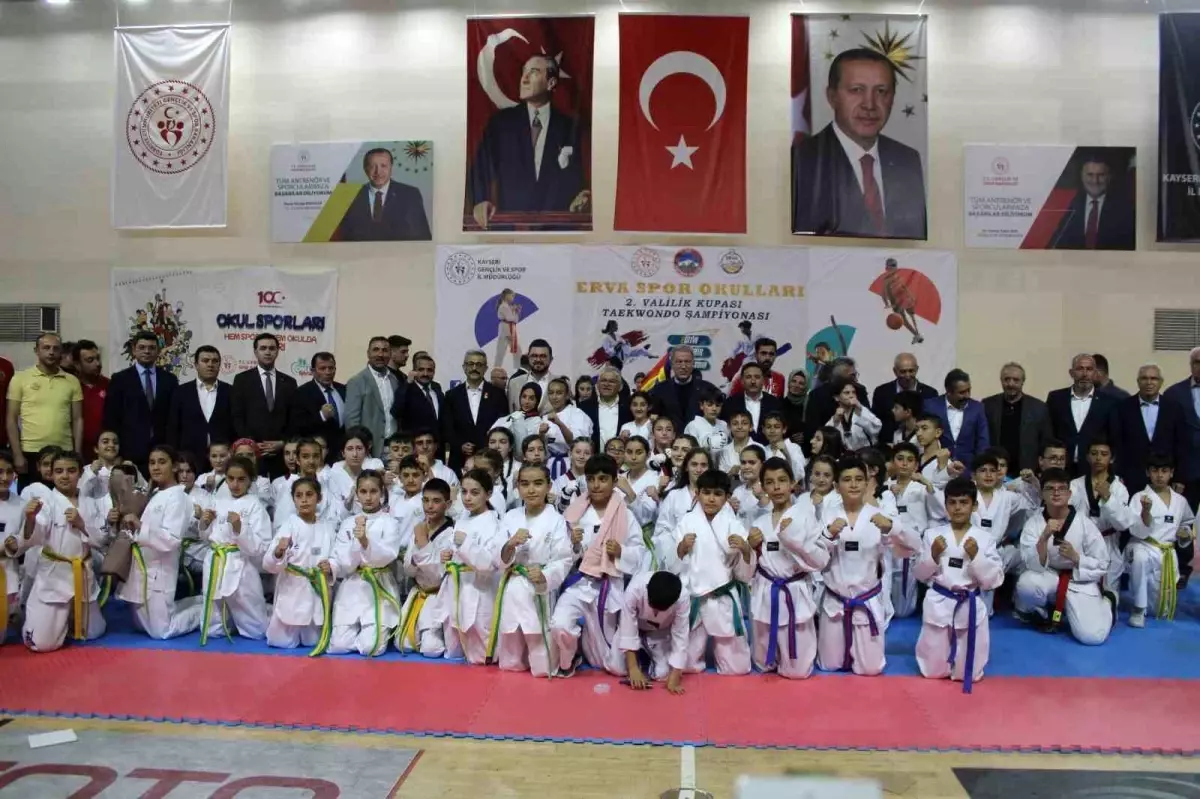 Kayseri\'de ERVA Spor Okulları Taekwondo Şampiyonası